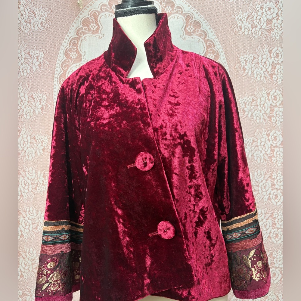 NWT Crimson Velvet Jacket Sz L - Picture 5 of 9